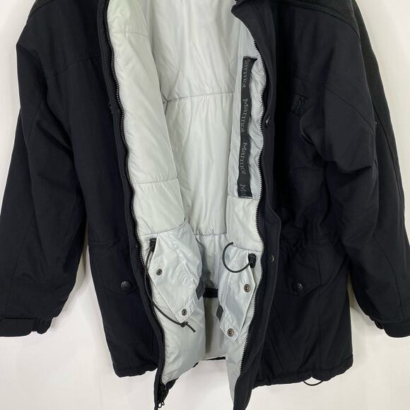 Vintage MARMOT Gore-Tex Thermore T37 Parka Men’s XL Black Hooded Winter Jacket - Picture 3 of 16